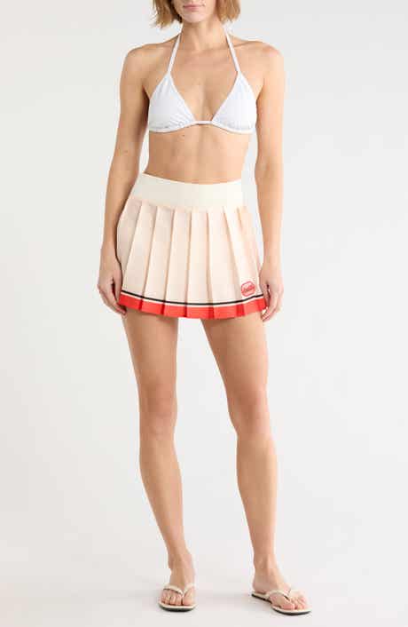 Naomi Pleated Cover-Up Miniskirt