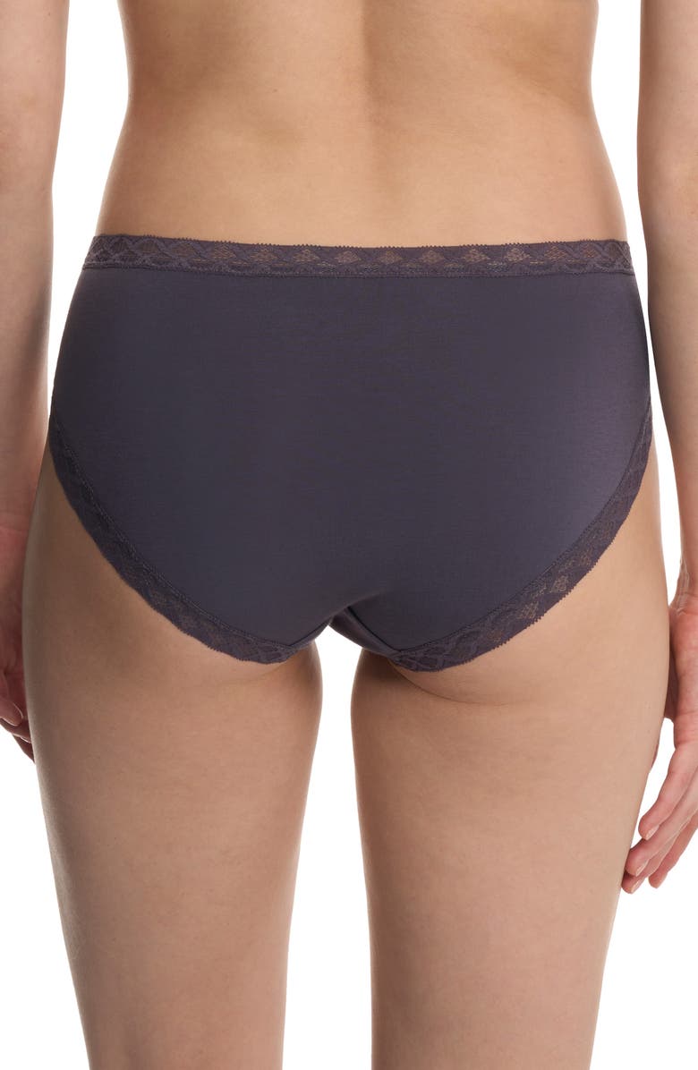 Natori Bliss Cotton French Cut Briefs, Alternate, color, Greystone