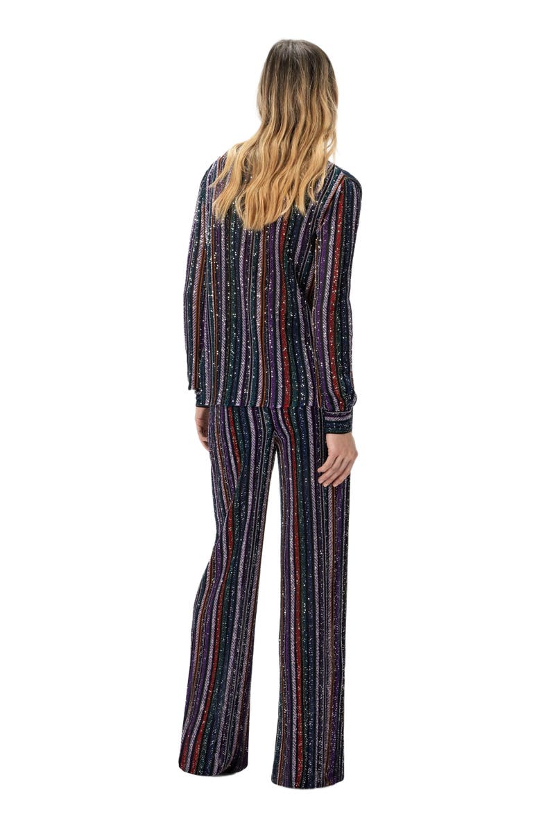 Missoni Henley Blouse With Mandarin Collar, Alternate, color, Multicoloured