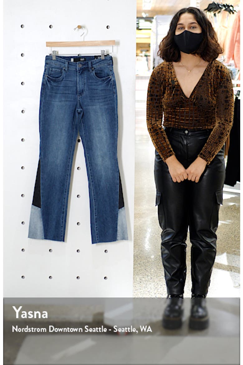 KUT from the Kloth Kelsey High Waist Inset Flare Jeans video