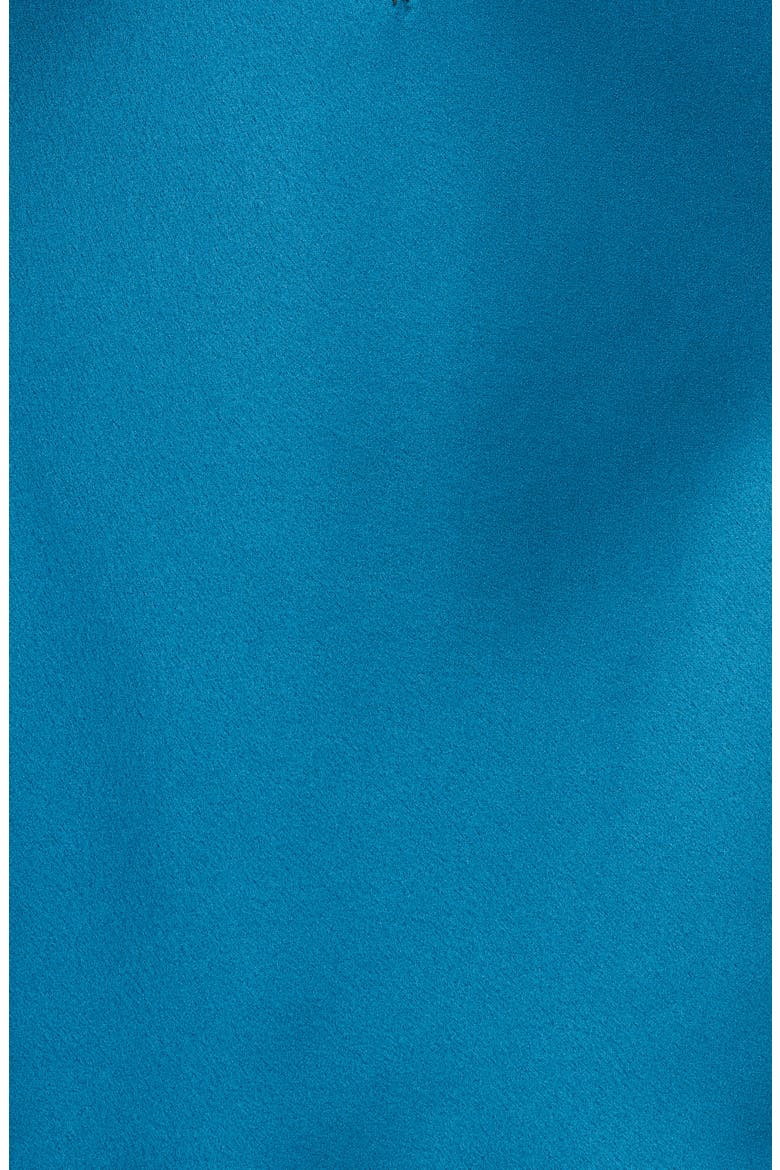 Cherryann Lace Trim Satin Chemise, Alternate, color, TEAL