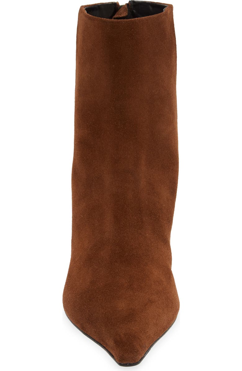 aeyde Zoe Kitten Heel Bootie, Alternate, color, Brown