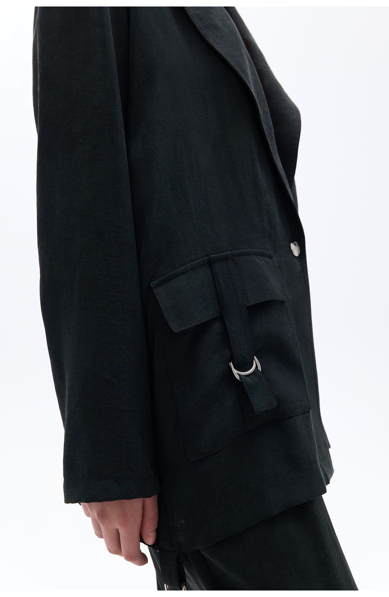 Nocturne Double-Breasted Jacket with Accessory Belt Detail, Alternate, color,