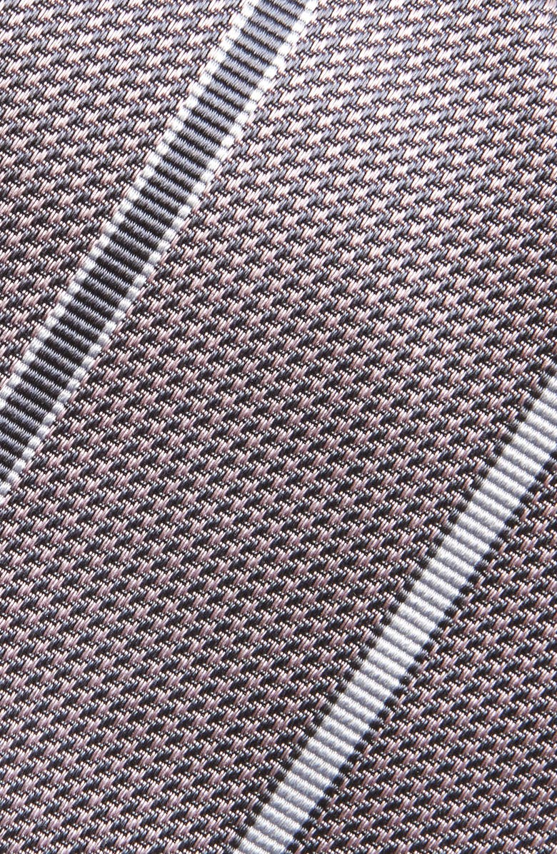 Brioni Stripe Standard Silk Jacquard Tie, Alternate, color,