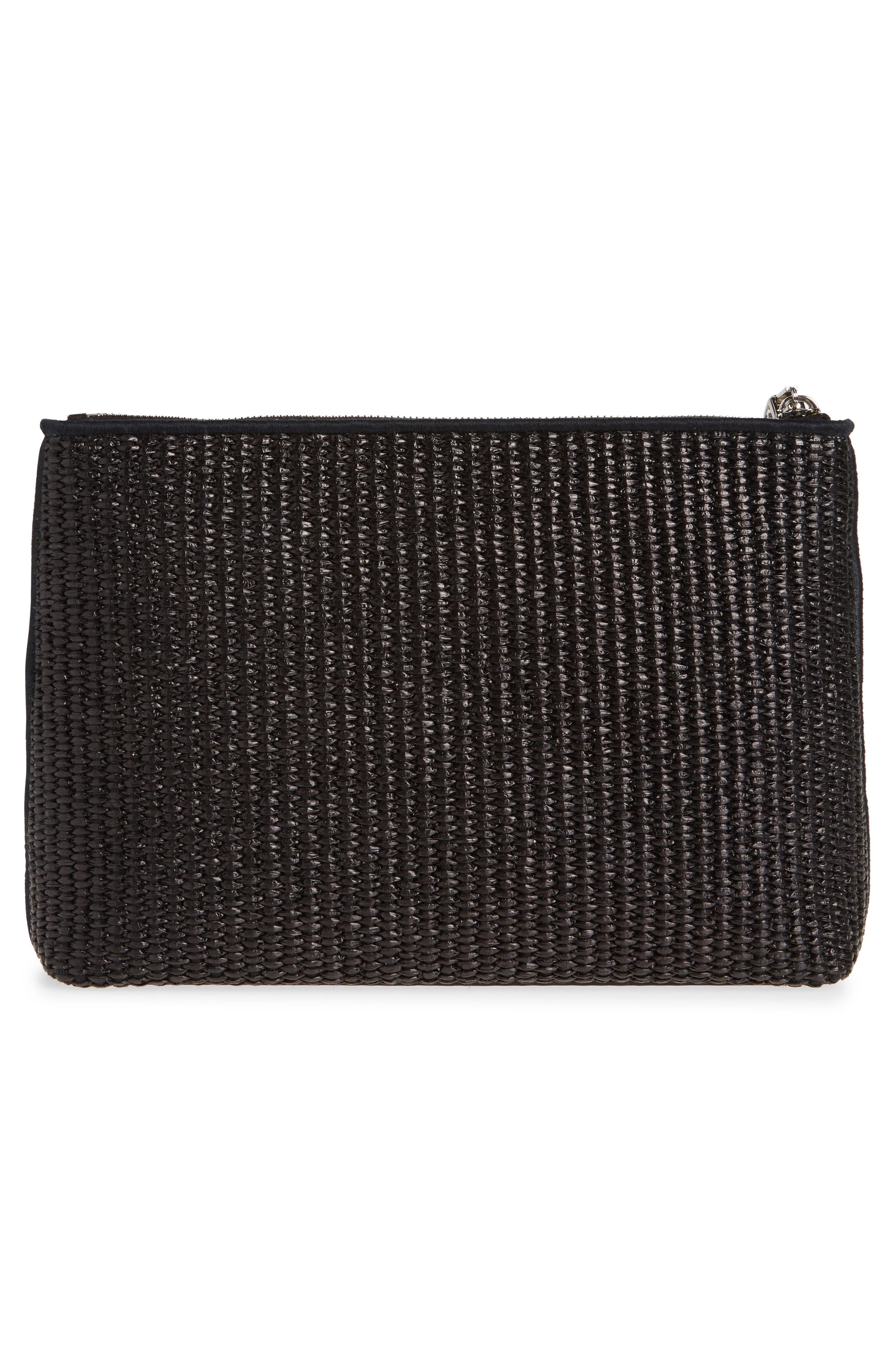 Givenchy Raffia Travel Pouch, Alternate, color, 