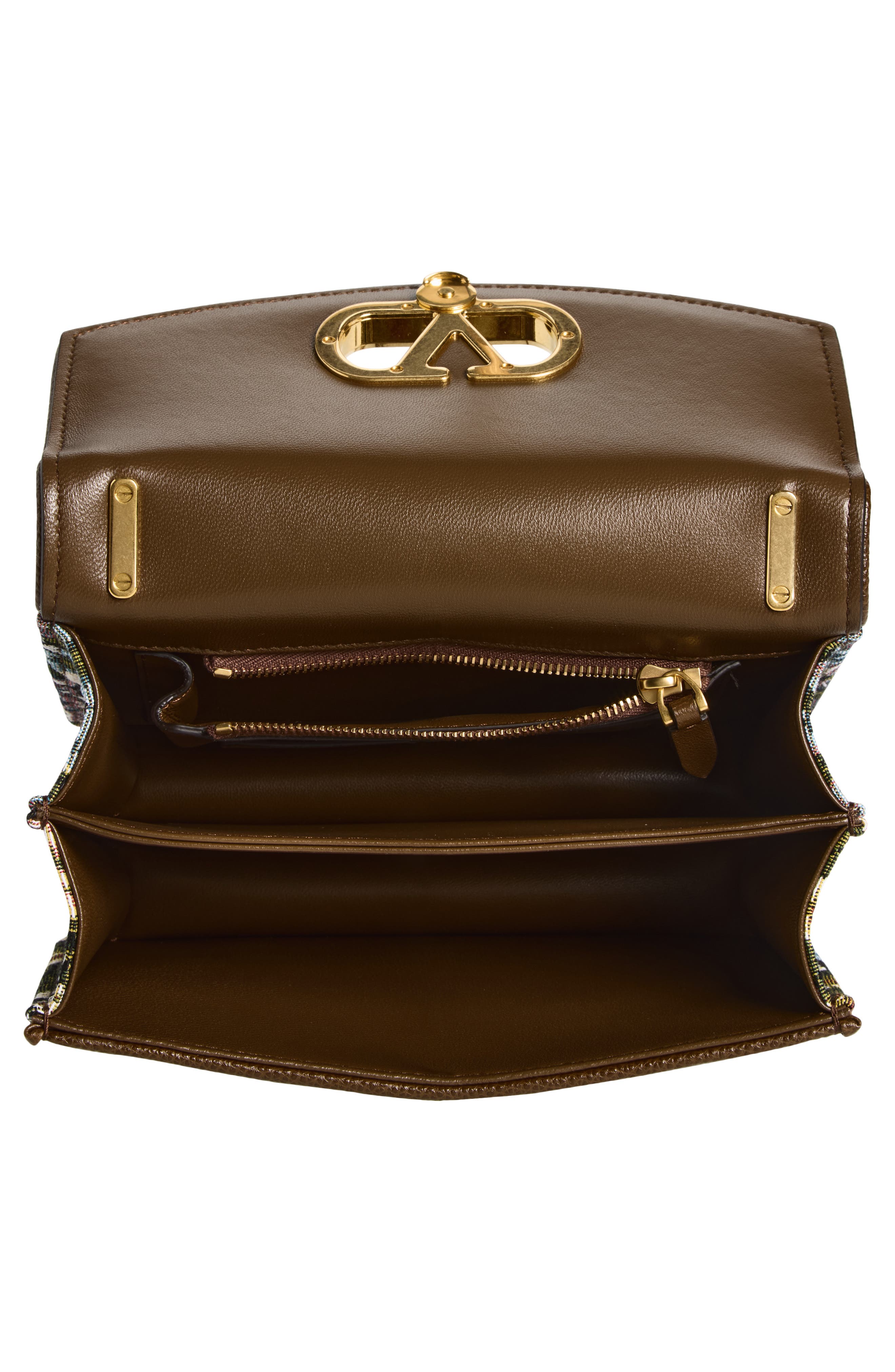 Valentino Garavani Small DeVain Floral Jacquard Shoulder Bag, Alternate, color, Multi Pink