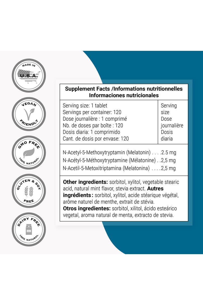 Melatonin 2.5mg, Alternate, color, None