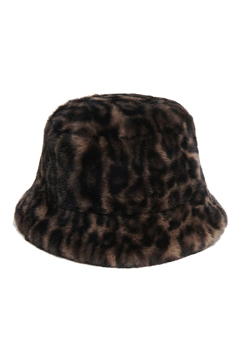 Amara Leopard Pluche™ Faux Fur Bucket Hat video