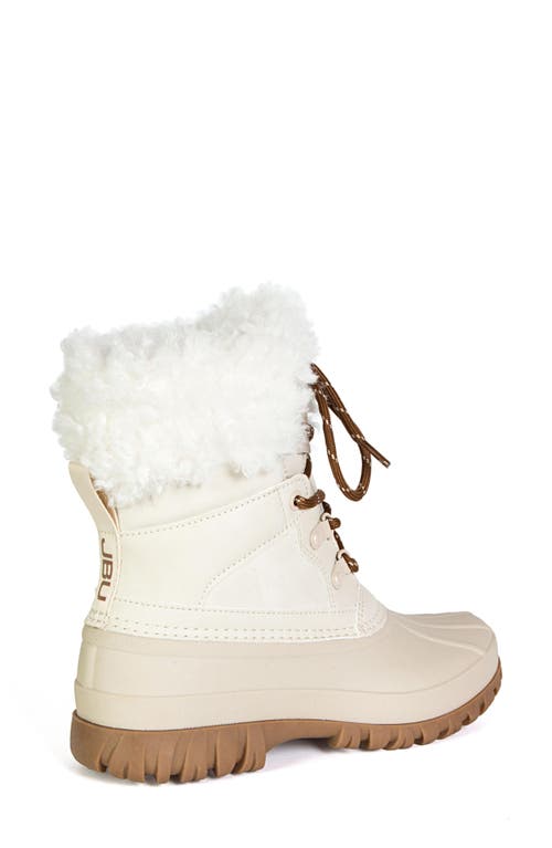 Jbu Camden Waterproof Faux Shearling Lined Duck Boot In Gray