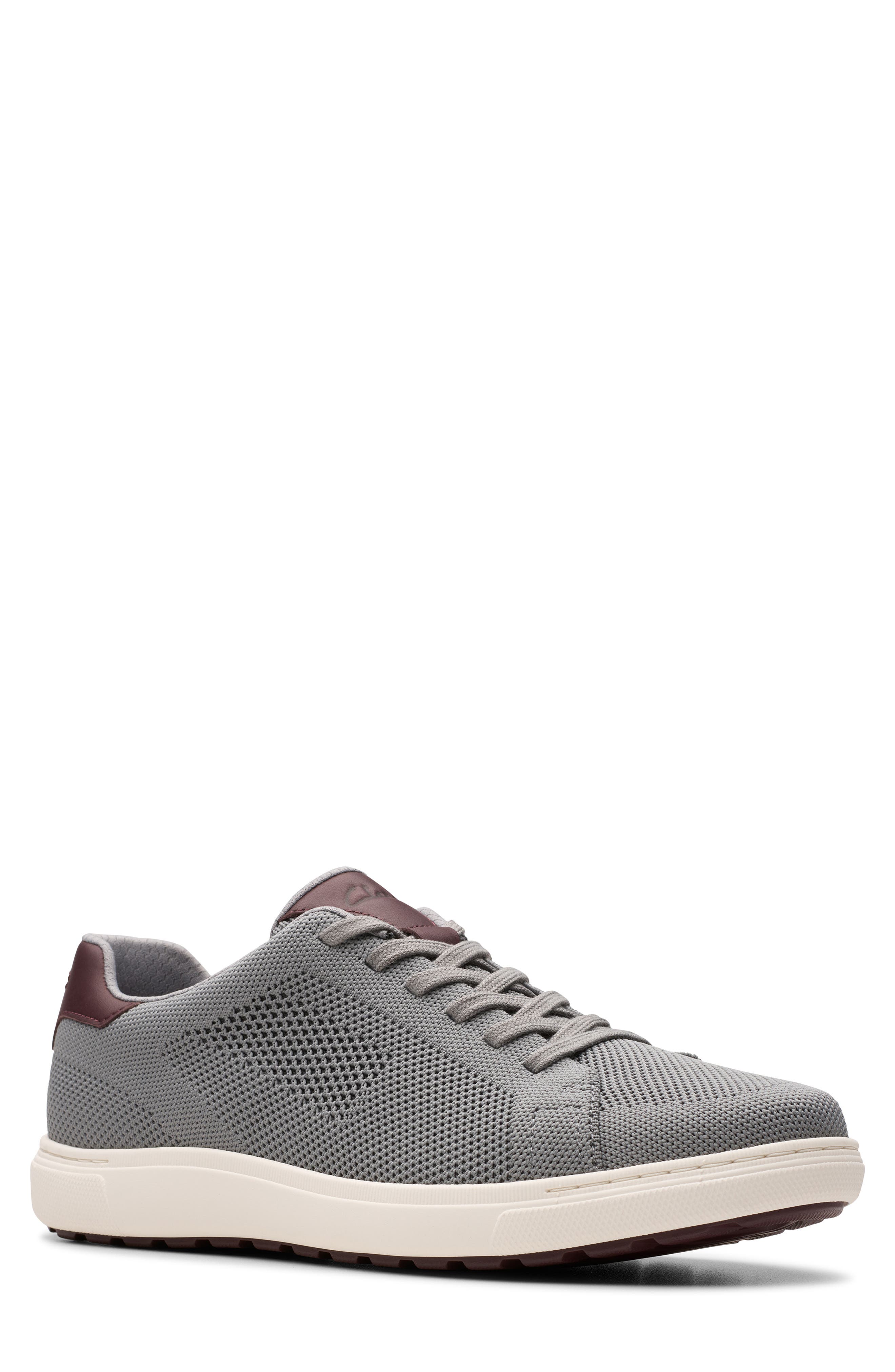 Clarks<sup>®</sup> Mapstone Knit Sneaker, Main, color, Grey Knit