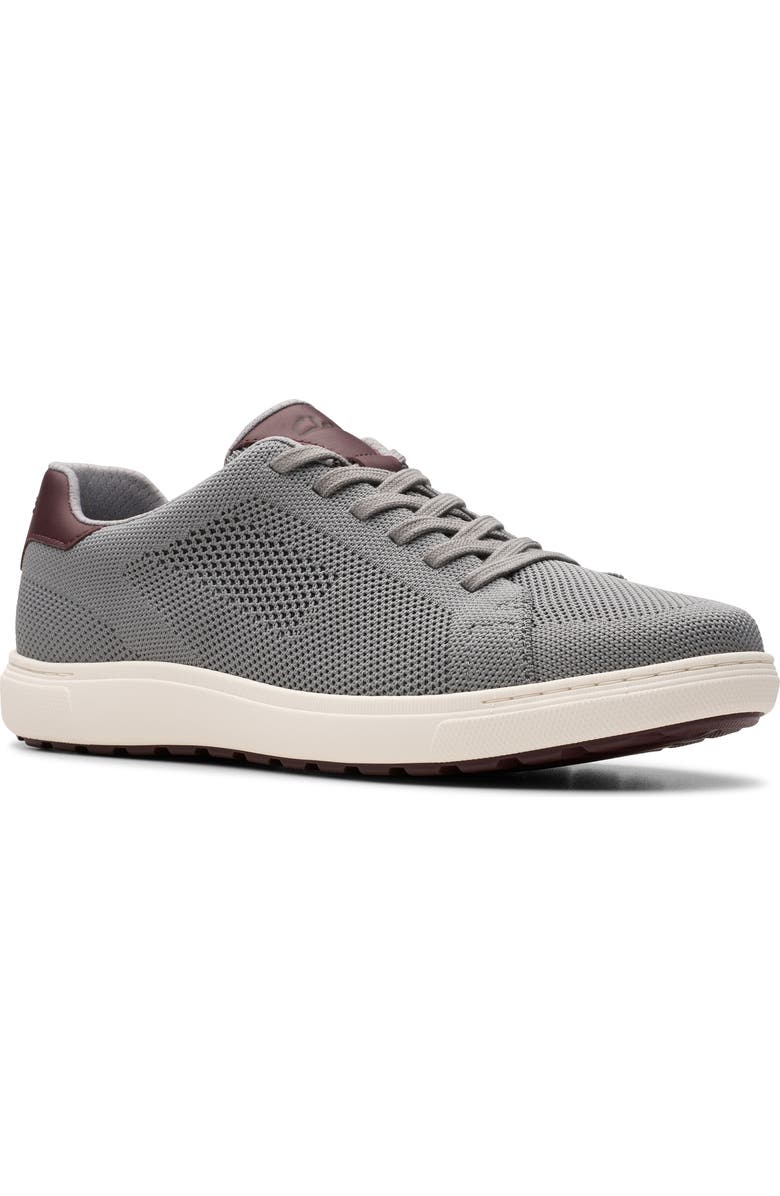 Clarks<sup>®</sup> Mapstone Knit Sneaker, Main, color, Grey Knit