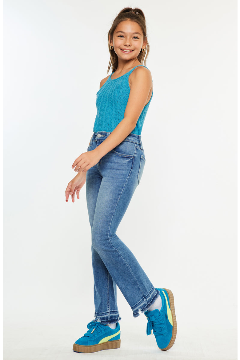 Bibi High-Rise Cropped Bootcut Jeans, Alternate, color, Medium Wash