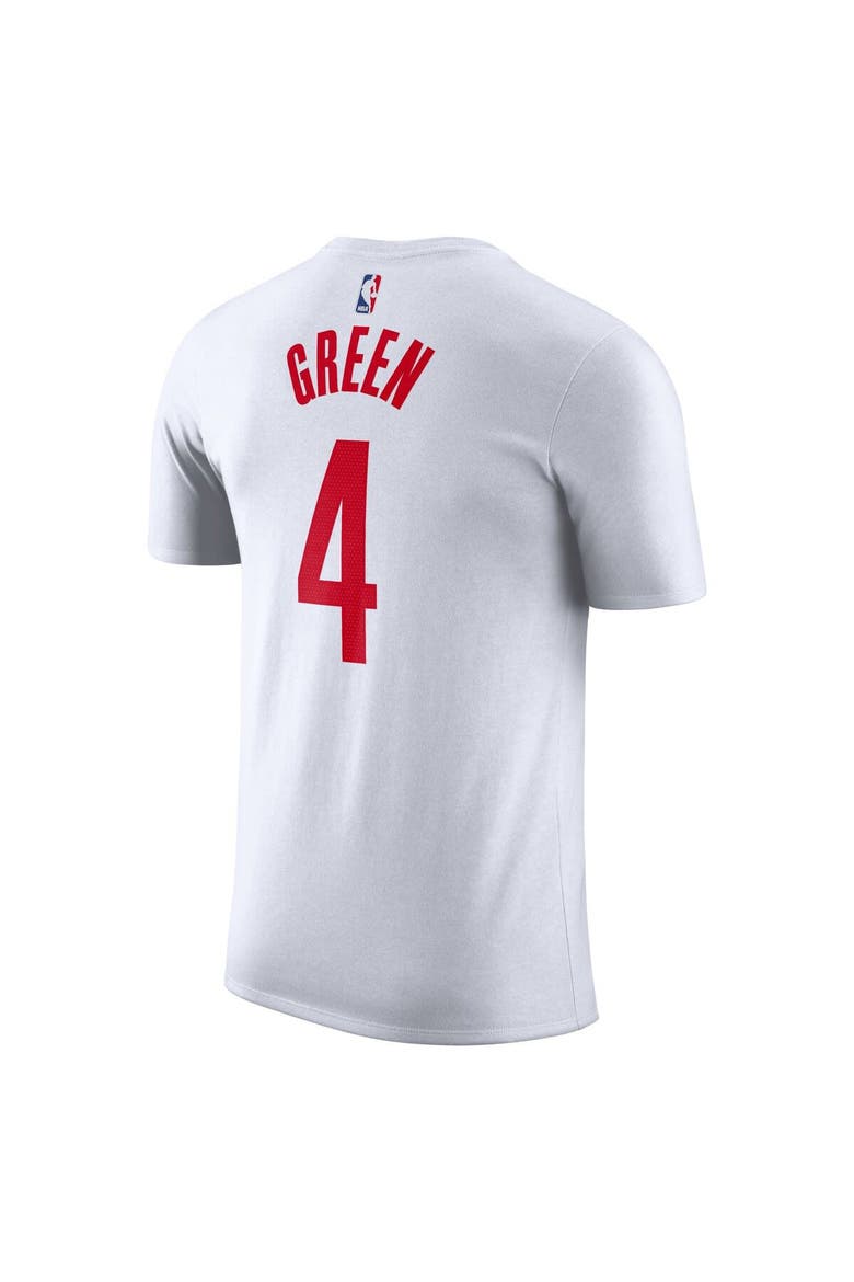 Men's Nike Jalen Green White Houston Rockets 2022/23 Name & Number T-Shirt, Alternate, color, White