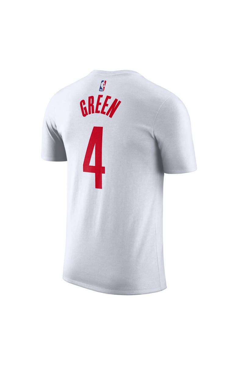 Nike Men's Nike Jalen Green White Houston Rockets 2022/23 Name & Number T-Shirt, Alternate, color,