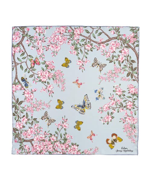 Echo Spring Unfolding Silk Square Scarf In Sky Blue