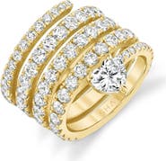 SHAY Swirl Diamond Heart Pinky Ring