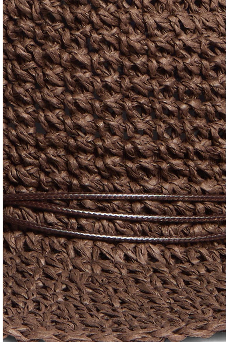 Crochet Cowboy Hat, Alternate, color, CHOCOLATE BROWN