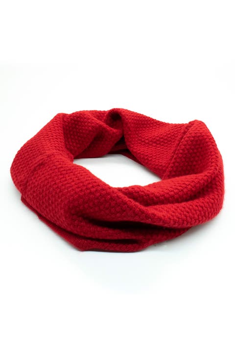 Popcorn Stitch Infinity Scarf