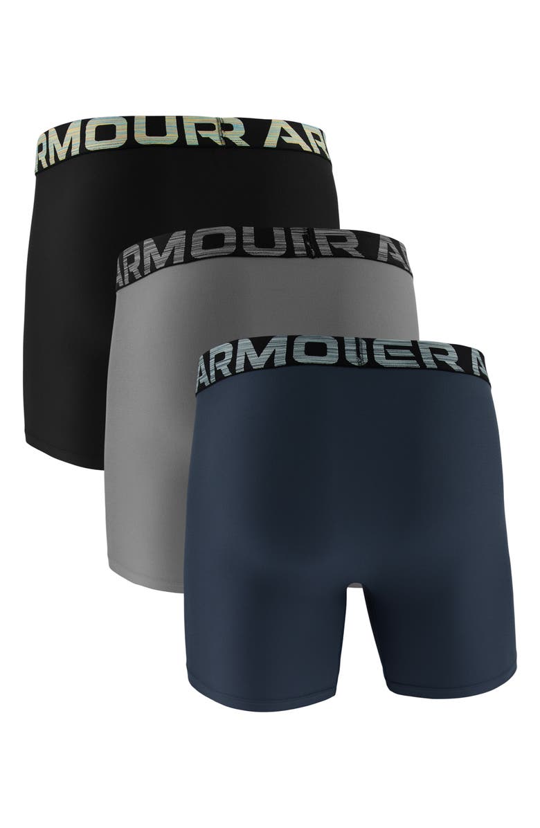 Under Armour 3-Pack Performance Tech Boxer Briefs, Alternate, color, Blue Haze