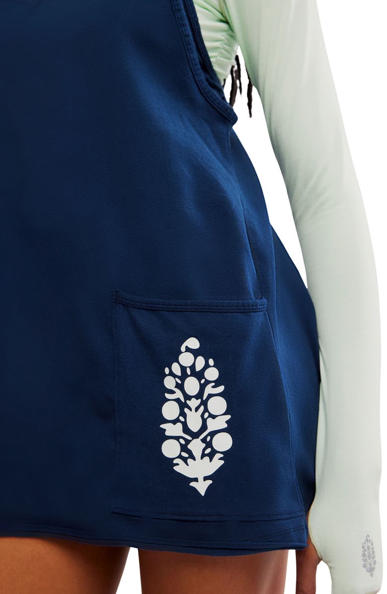 Free People Hot Shot Logo Pocket Stretch Cotton Minidress, Alternate, color,