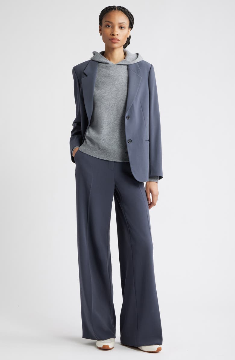 Nordstrom Cashmere Sweater Hoodie, Alternate, color, Grey Night