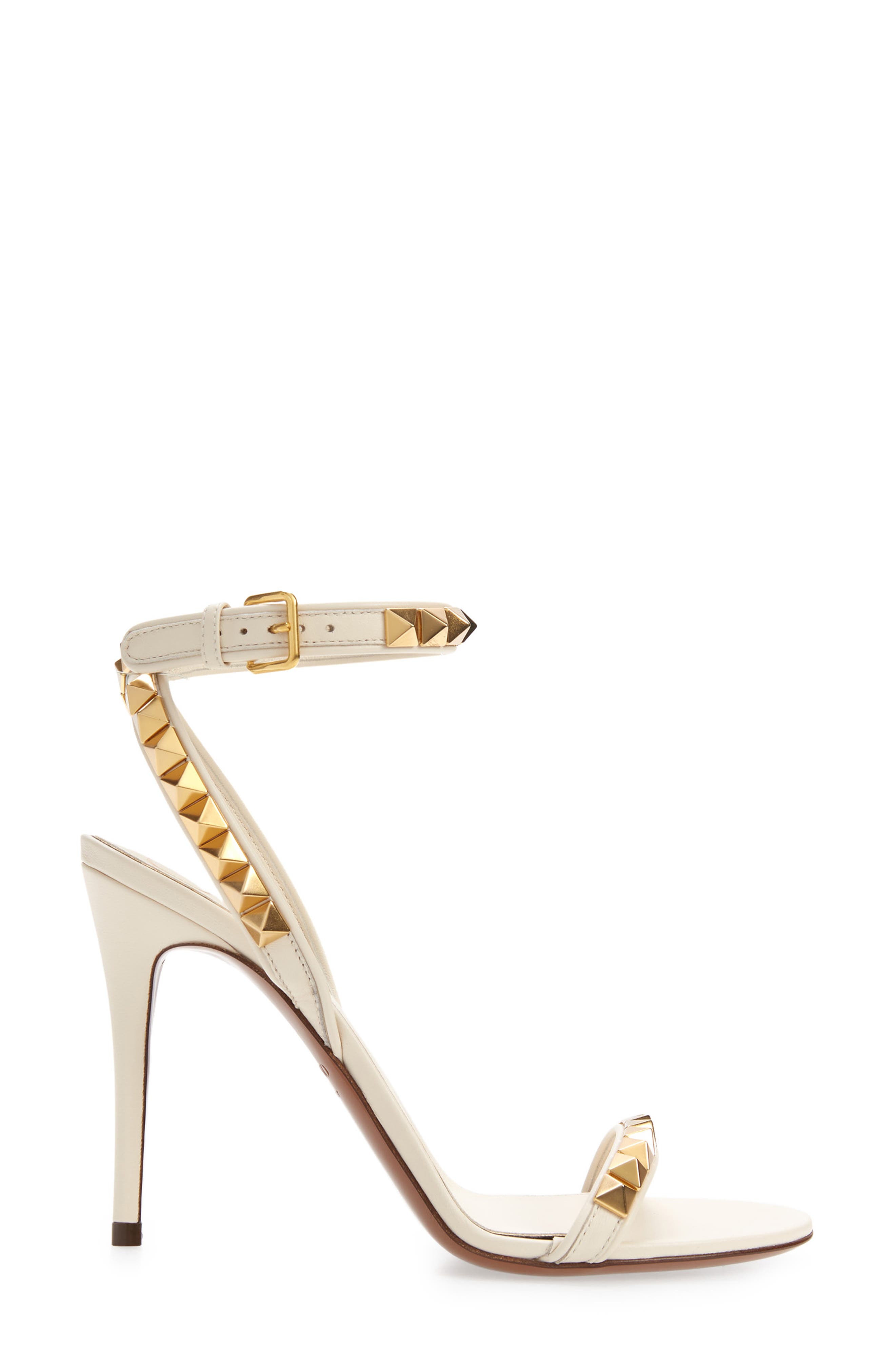 Valentino Garavani Rockstud No Limit Ankle Strap Sandal, Alternate, color, 