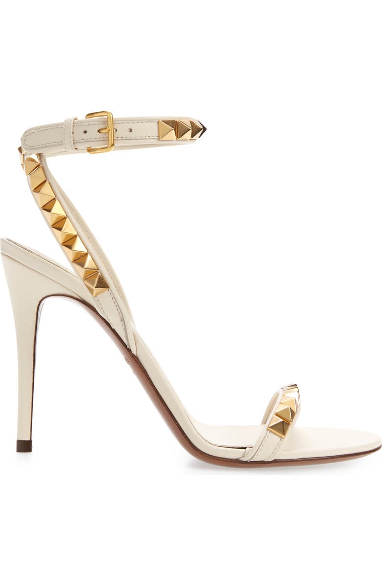 Valentino Garavani Rockstud No Limit Ankle Strap Sandal, Alternate, color,