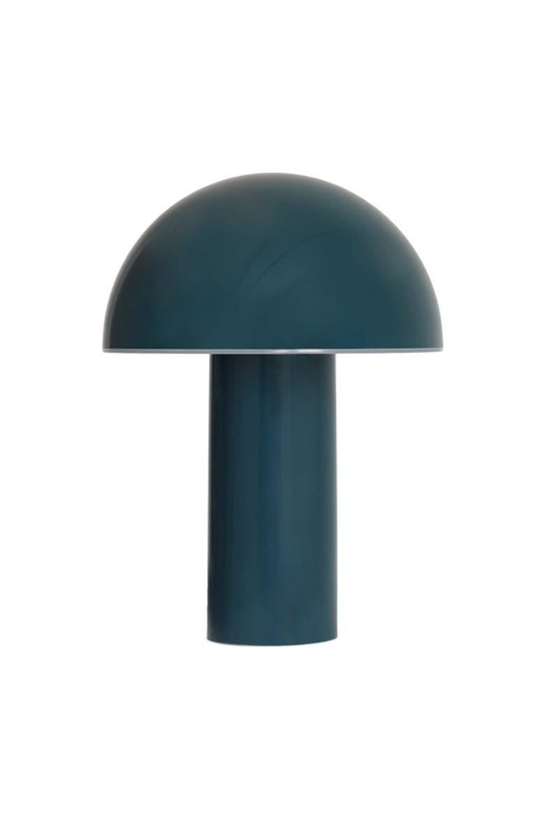 Celia 10" Portable Touch-Controlled Outdoor Patio Mushroom Table Lamp, Main, color, Teal