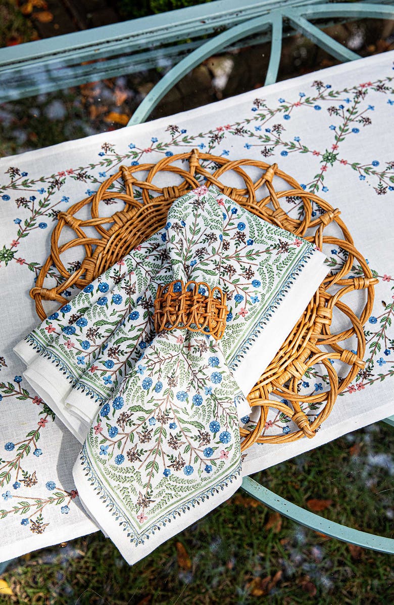 Juliska Villa Seville Set of 4 Napkins, Alternate, color, Chambray