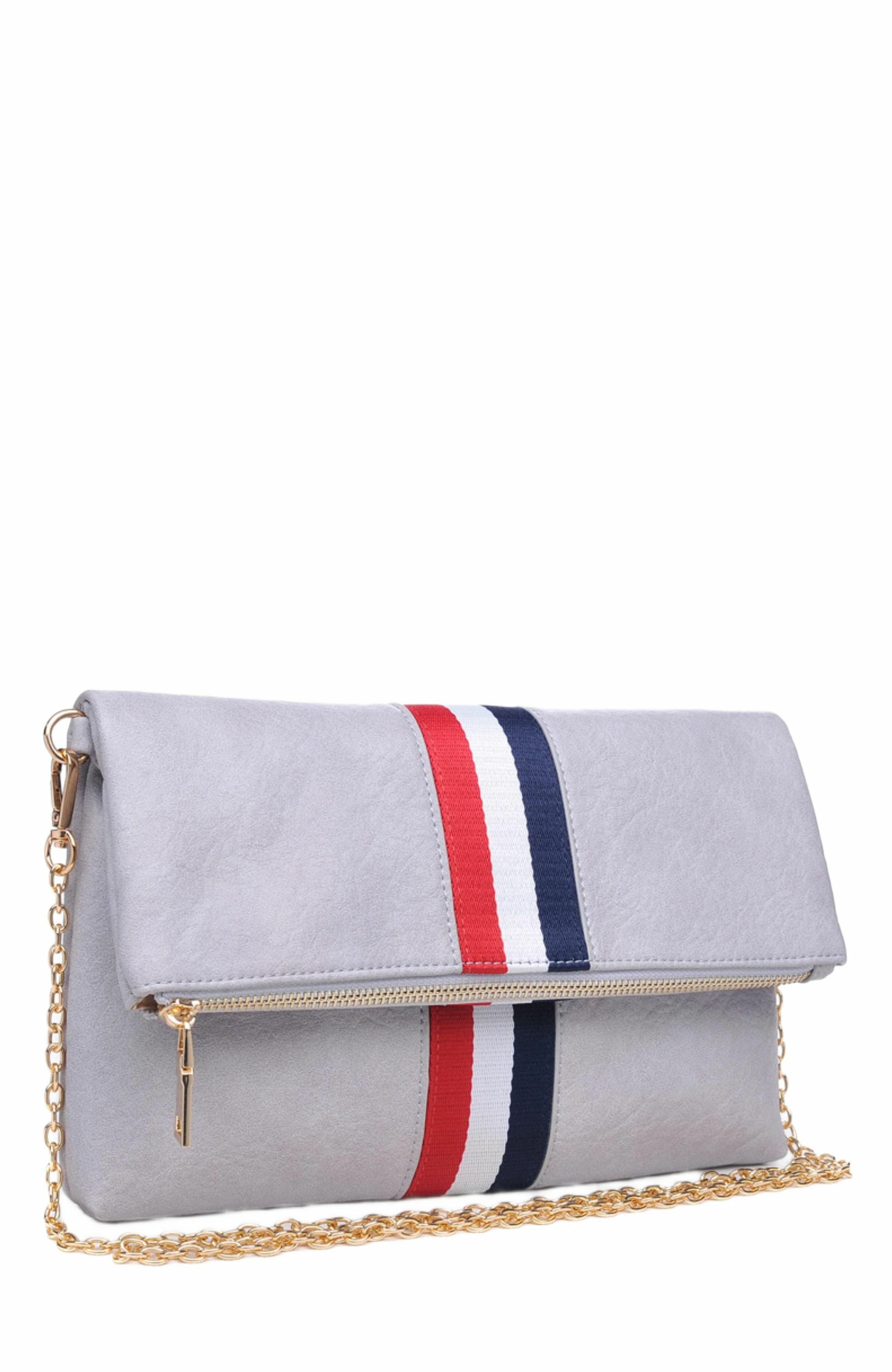 MODA LUXE Jules Clutch, Alternate, color, Dove Grey
