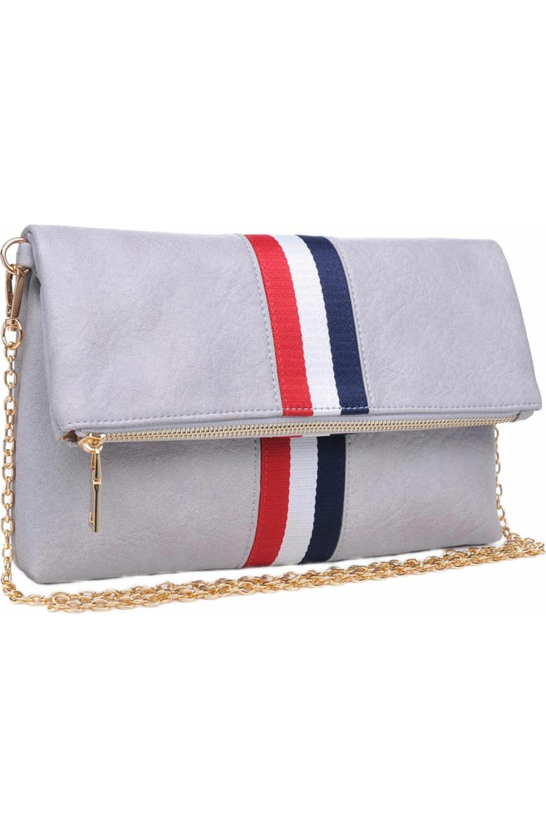 MODA LUXE Jules Clutch, Alternate, color, Dove Grey