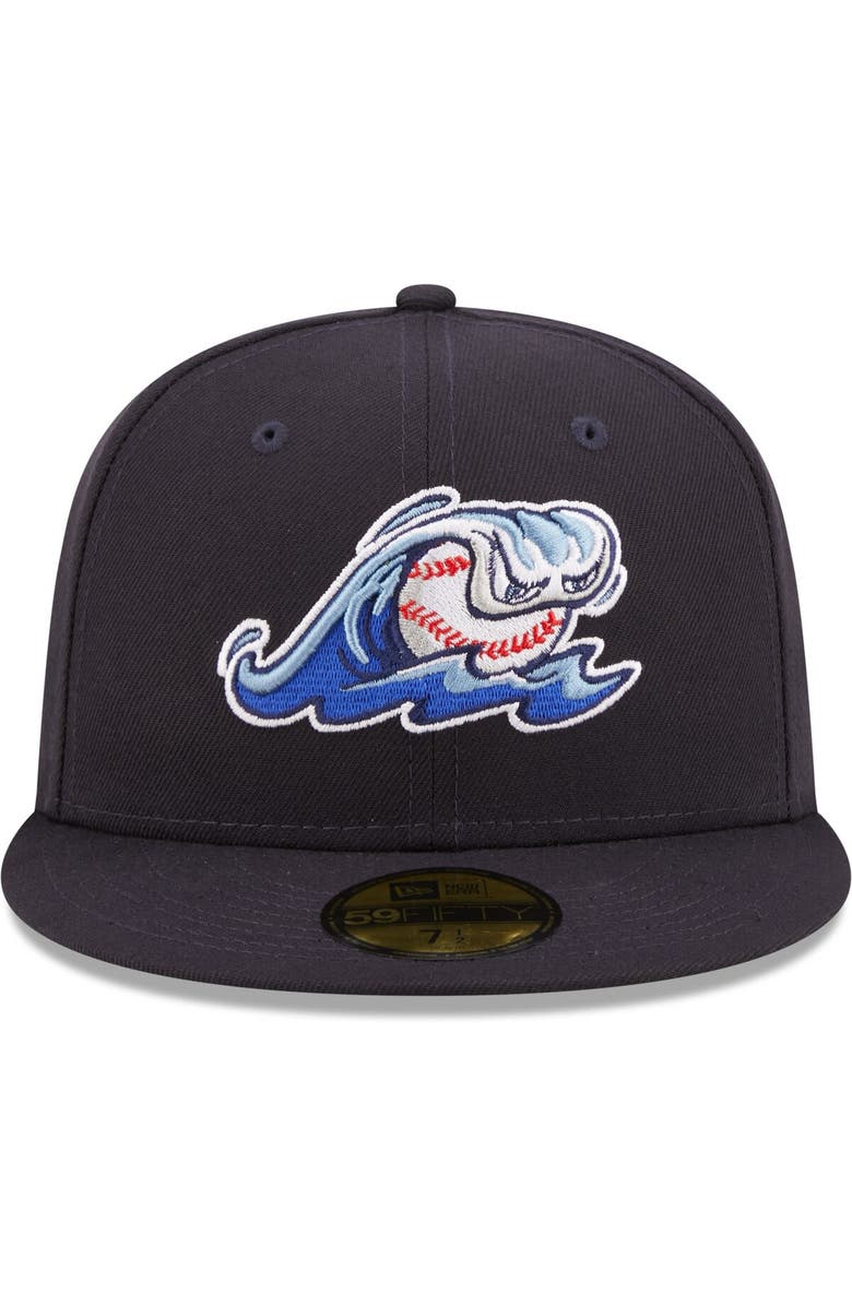 New Era Men's New Era Navy West Michigan Whitecaps Authentic Collection 59FIFTY Fitted Hat, Alternate, color, 