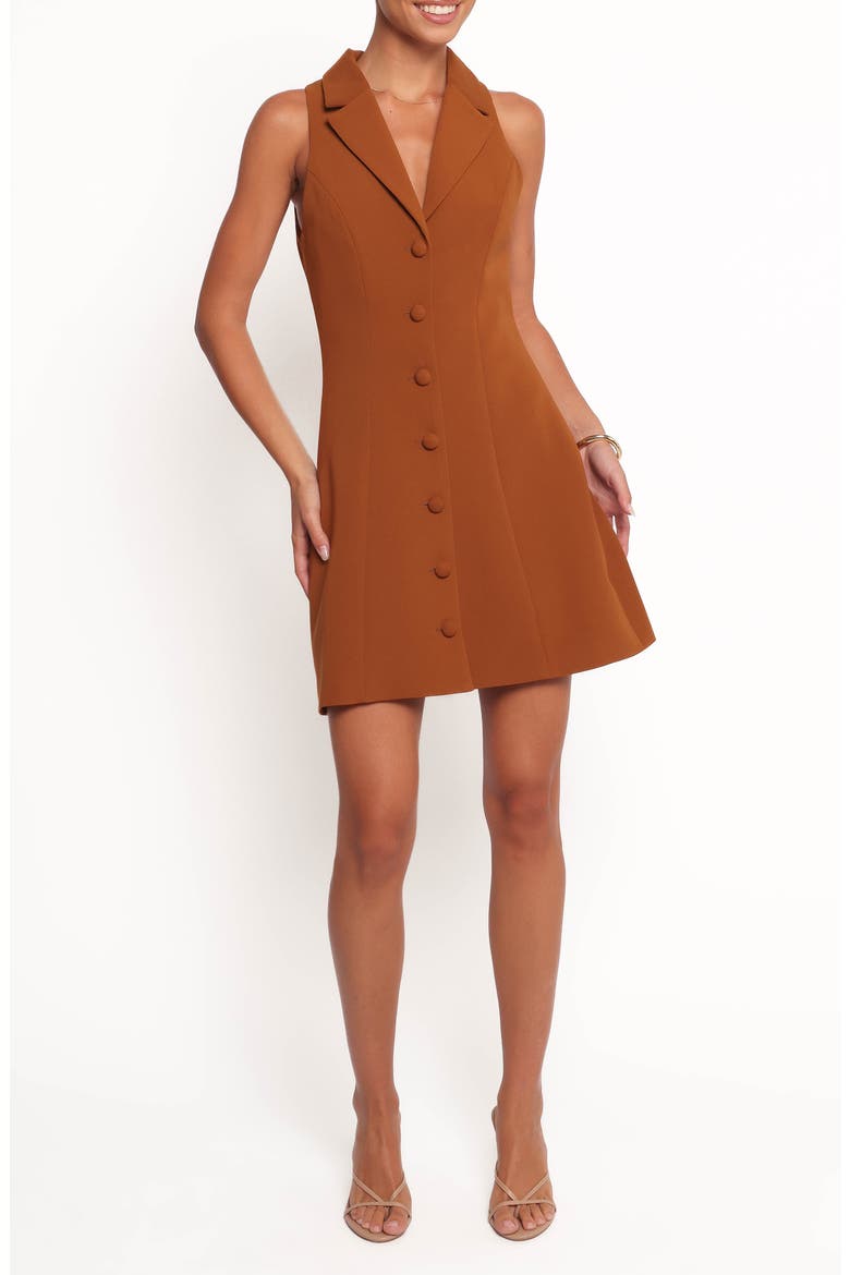 Barrett Blazer Minidress, Main, color, BROWN