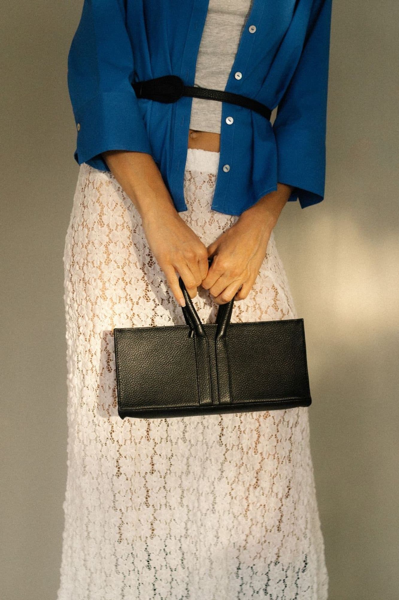 Mini Sally Leather Tote, Alternate, color, Black