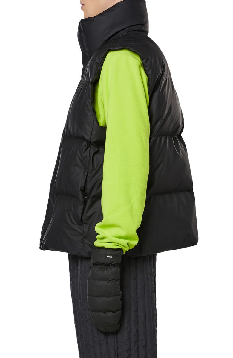 Rains Boxy Waterproof Puffer Vest, Alternate, color,