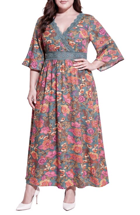 Lace Detail Maxi Dress