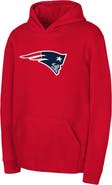 Outerstuff Youth Red New England Patriots Team Logo Pullover Hoodie