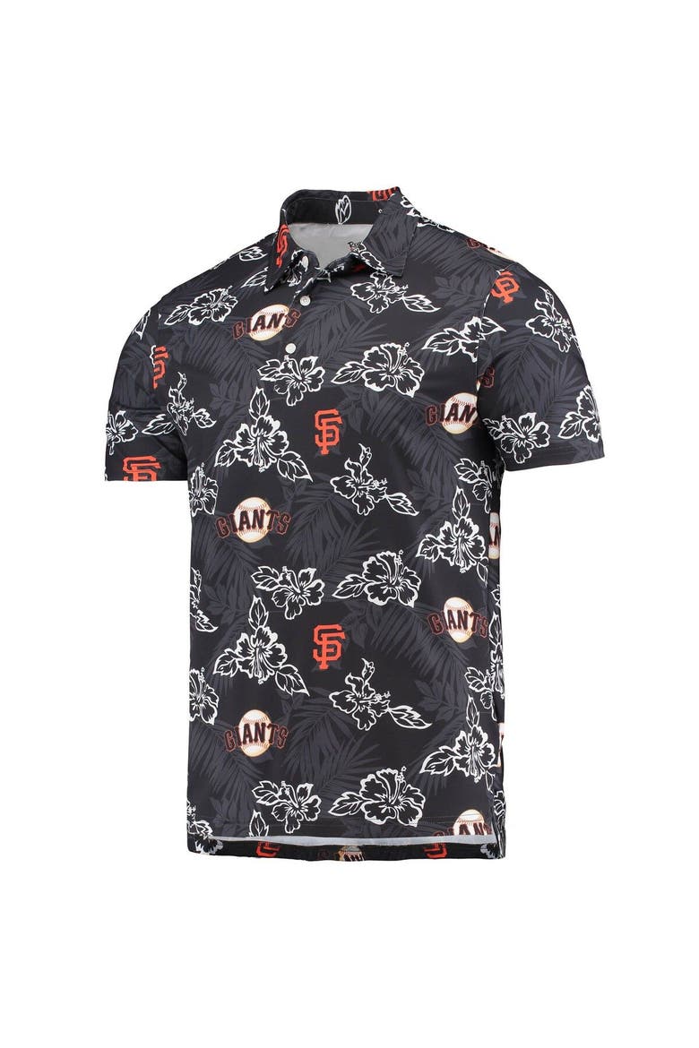 Men's Reyn Spooner Black San Francisco Giants Performance Polo, Alternate, color, Black