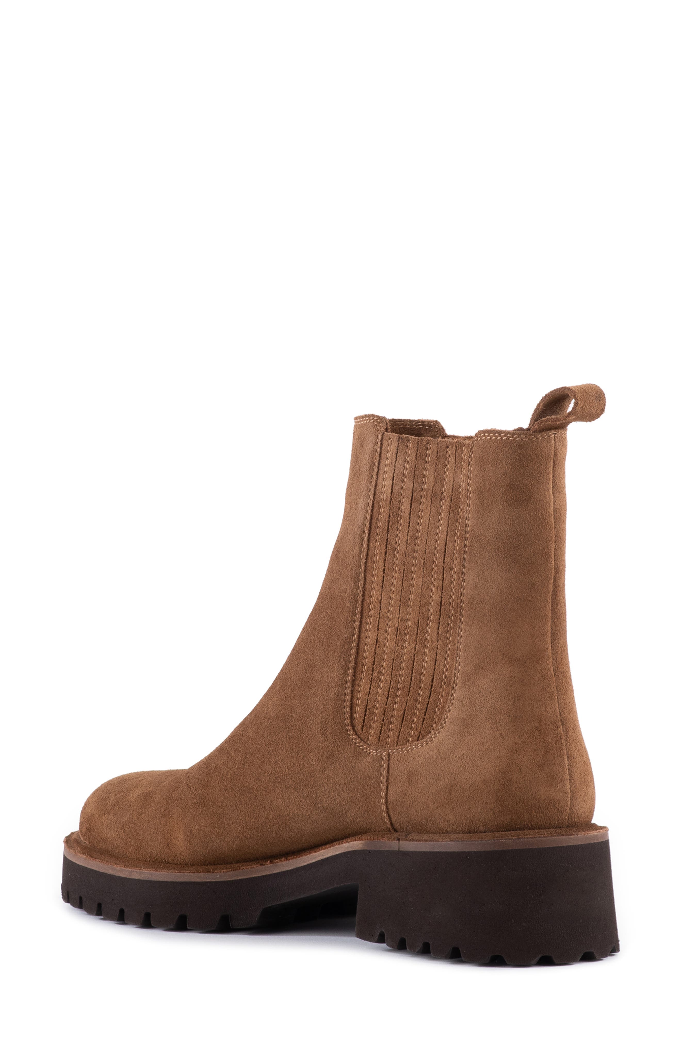 Seychelles Cashew Platform Chelsea Boot, Alternate, color, Cognac