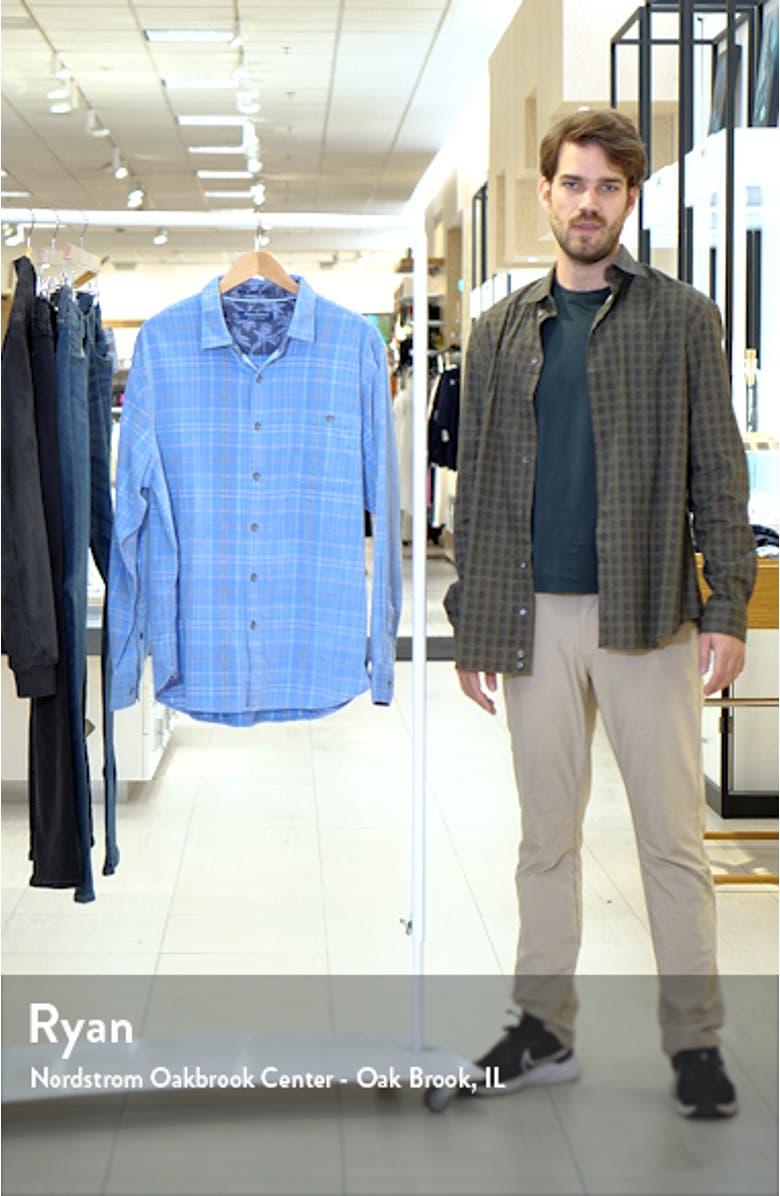 Coastline Bisa Check Corduroy Button-Up Shirt, sales video thumbnail