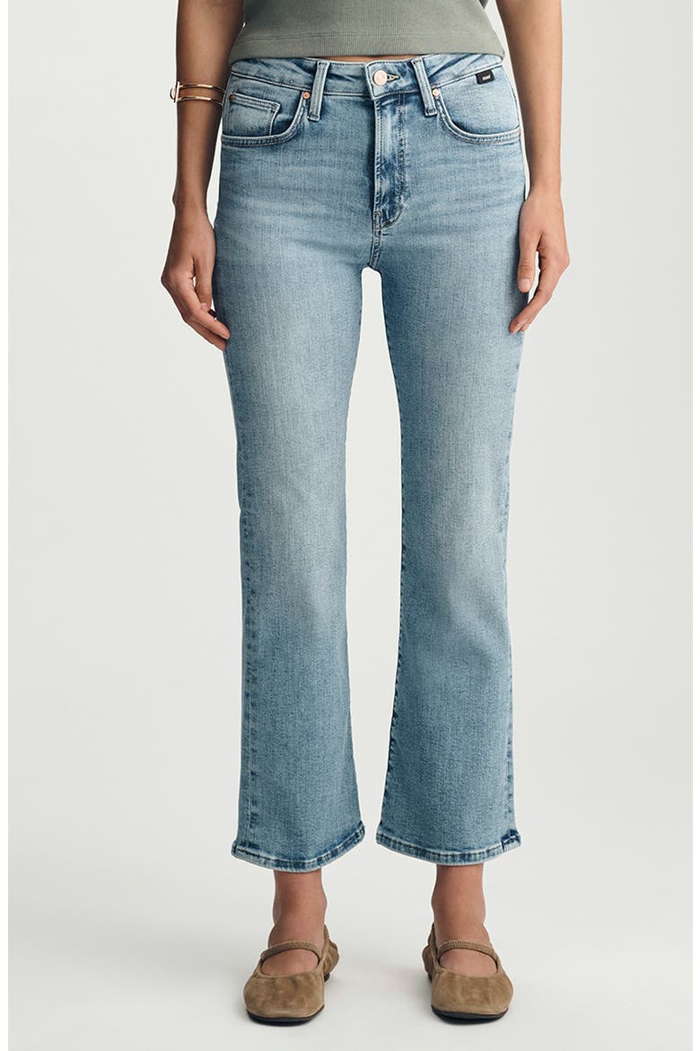 Anika Crop Flare Jeans, Main, color, LIGHT BRUSHED FLEX BLUE