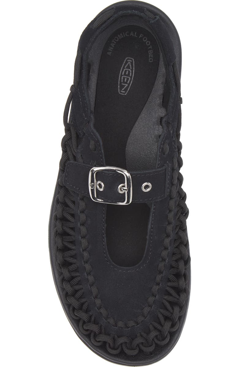 KEEN Uneek Platform Mary Jane Sandal, Alternate, color, Black/ Black