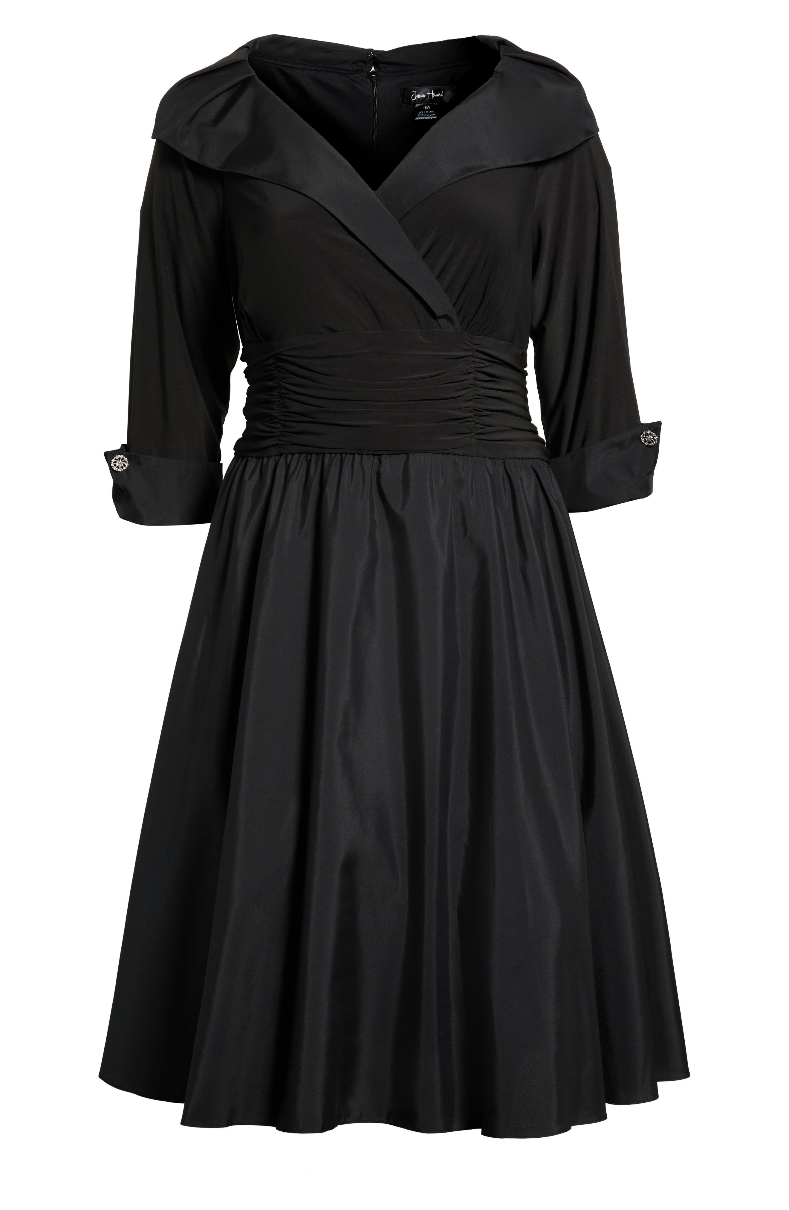 jessica howard black cocktail dress Rhinestone Cuff Cocktail Dress (Women)