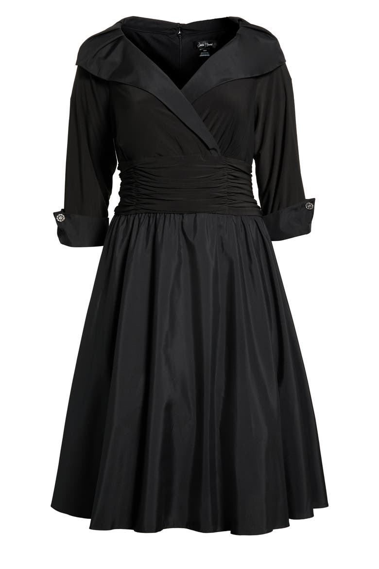 Rhinestone Cuff Cocktail Dress, Alternate, color, BLACK