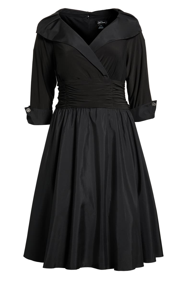 Jessica Howard Rhinestone Cuff Cocktail Dress, Main, color, Black