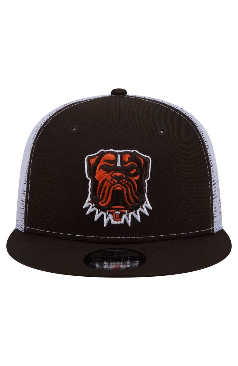 New Era Men's New Era  Brown Cleveland Browns Core Team 9FIFTY Trucker Snapback Hat, Alternate, color, Brown