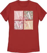 Mickey & Friends Women's Mickey & Friends Box Patterns Mama Bow  Graphic T-Shirt