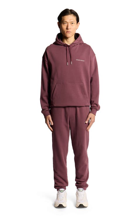 Script Brushback Pullover Hoodie