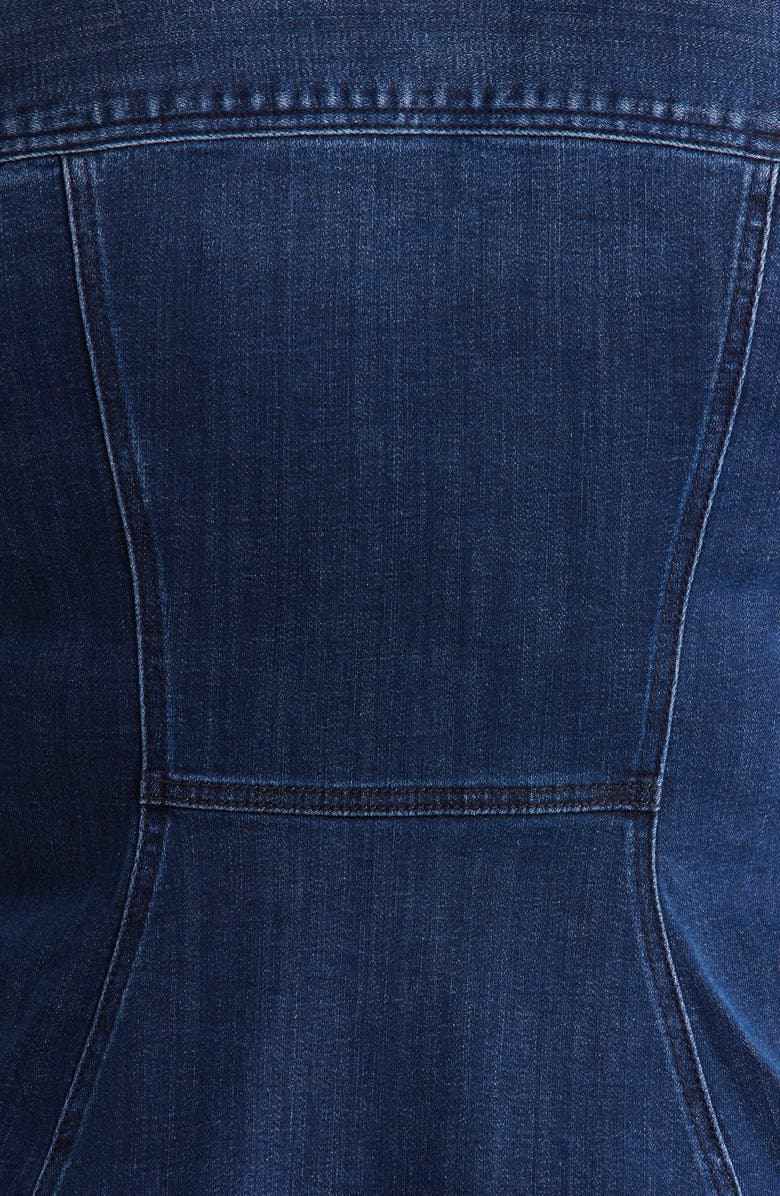 Liverpool Fit & Flare Denim Trucker Jacket, Alternate, color,