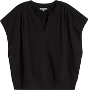 Wit & Wisdom Extended Shoulder Notch Neck Top